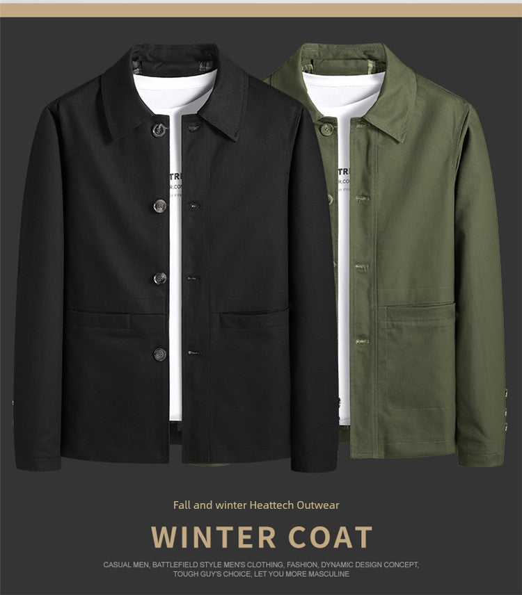 Winter Fleece-lined Men Winter Fur Collar™