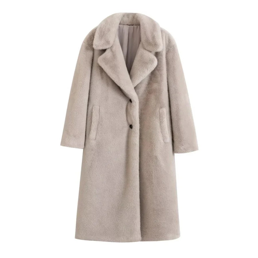 2024 Women’s Luxurious Faux Long Coat Padded Jacket™