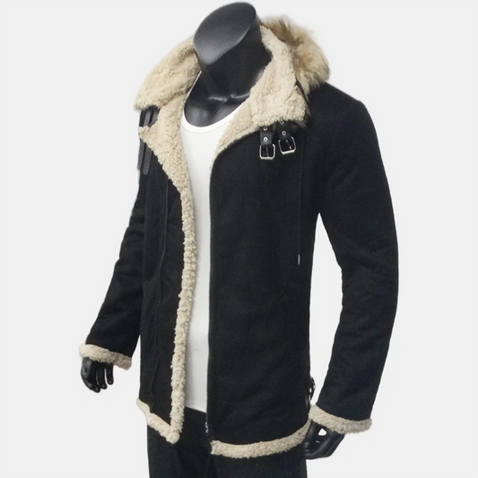 Winter Fleece Lined Hooded Faux Fur coat™