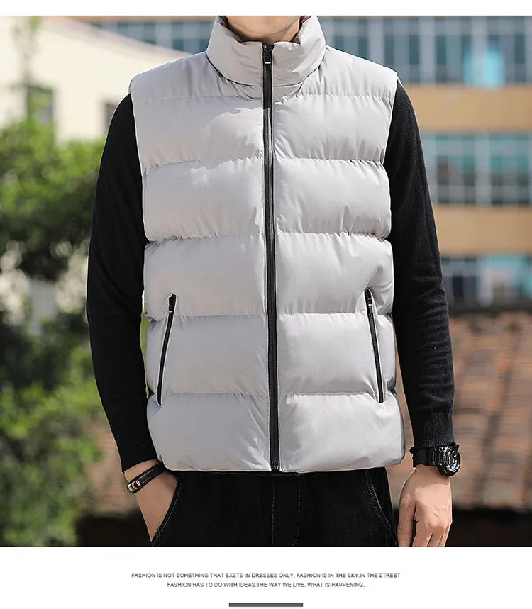 Stand Up Collar Zipper Vest™